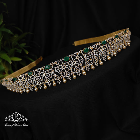 92.5 silver simple and cute vaddanam - rcm1168 92.5 silver ramala jewelry / ramala collections