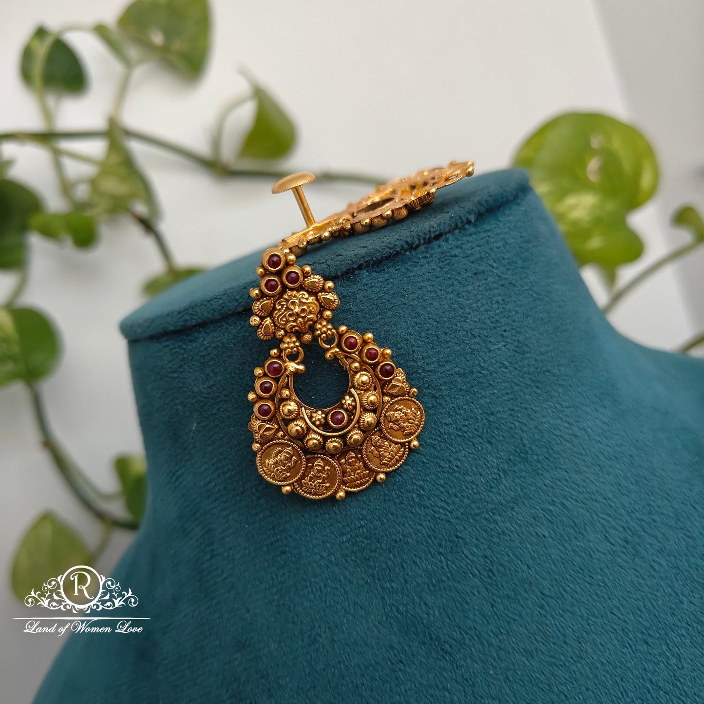 Silver chandbali earrings -RCNS011