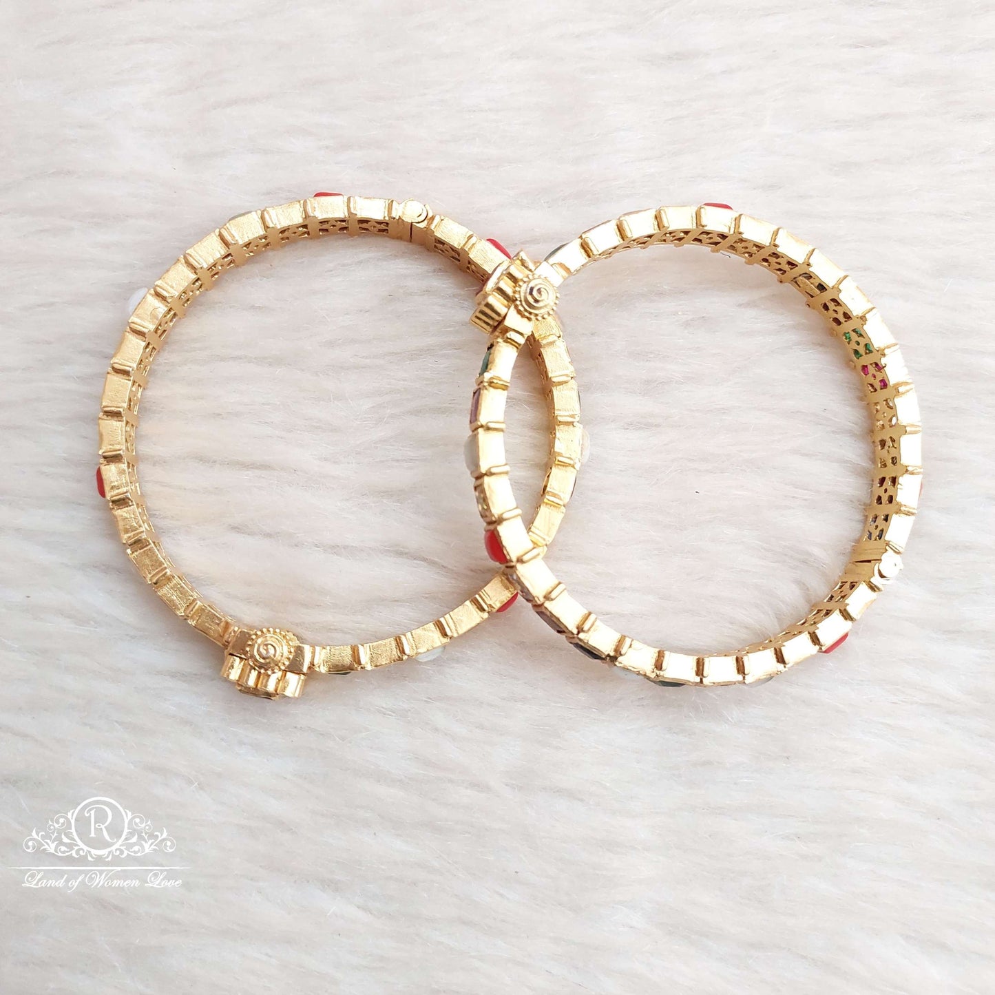 Silver Navaratna Stone Bangles-S999