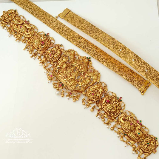 Silver Vaddanam Back Hip Belt Design-RC87-60P42