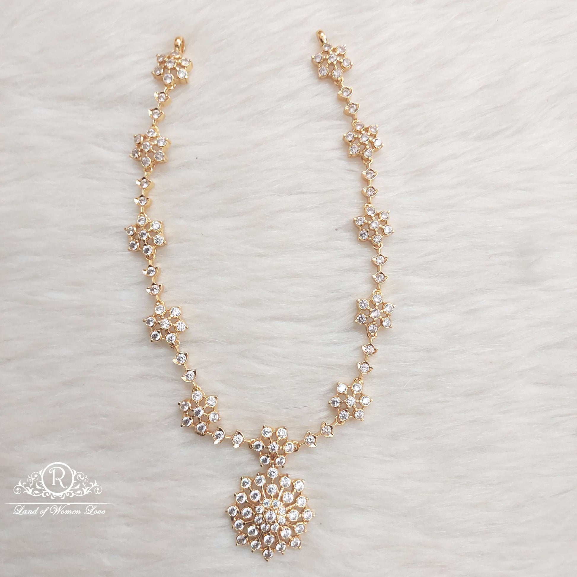 necklace silver necklace-s380 cz 92.5 silver ramala jewelry / ramala collections