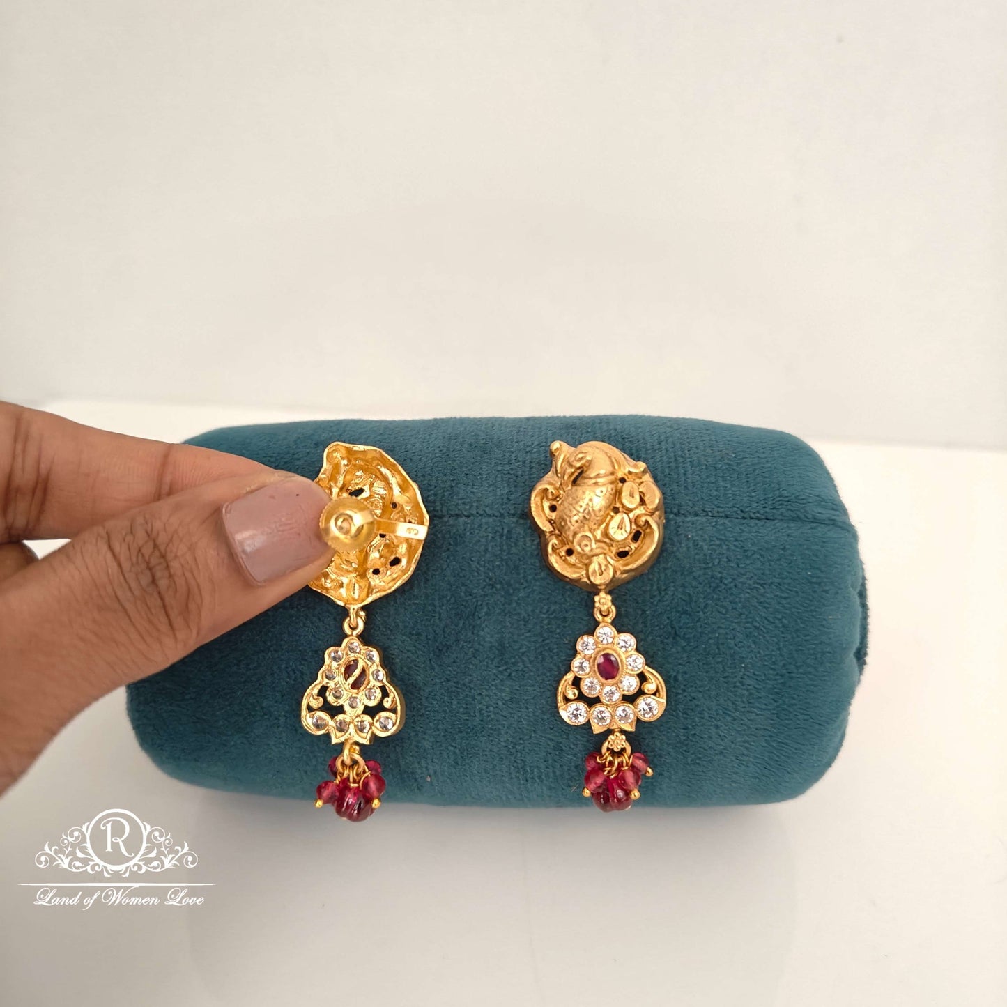 Peacock design Silver Earrings-RC94-60M029