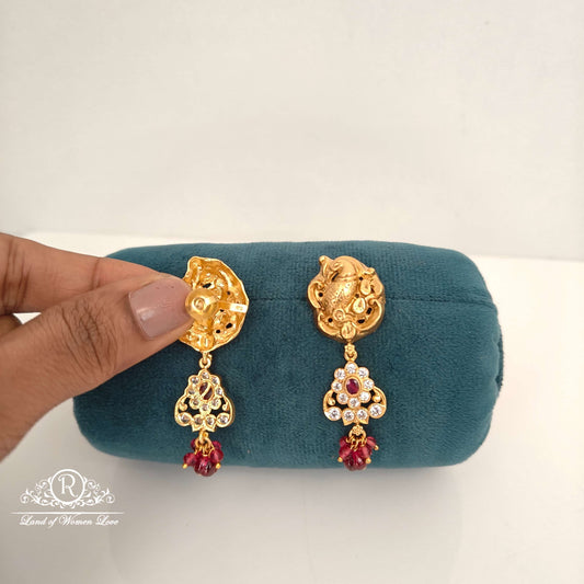 Peacock design Silver Earrings-RC94-60M029