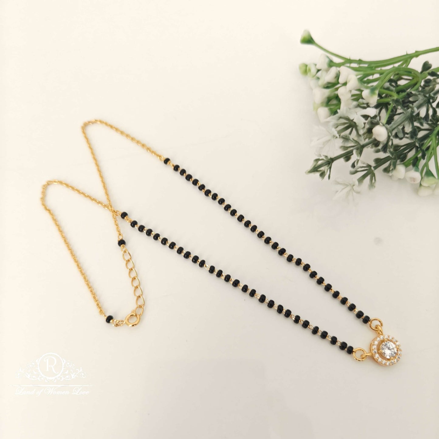 Silver Black Beads-RCG278