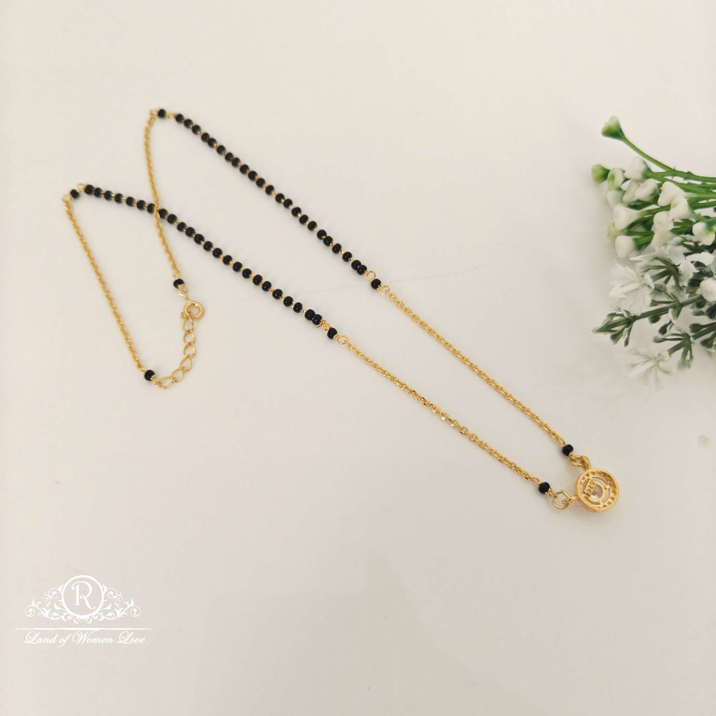 Silver Black Beads-RCG275