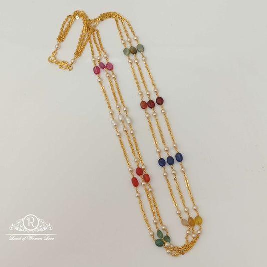 Silver Beads Design Chain-RCAH01