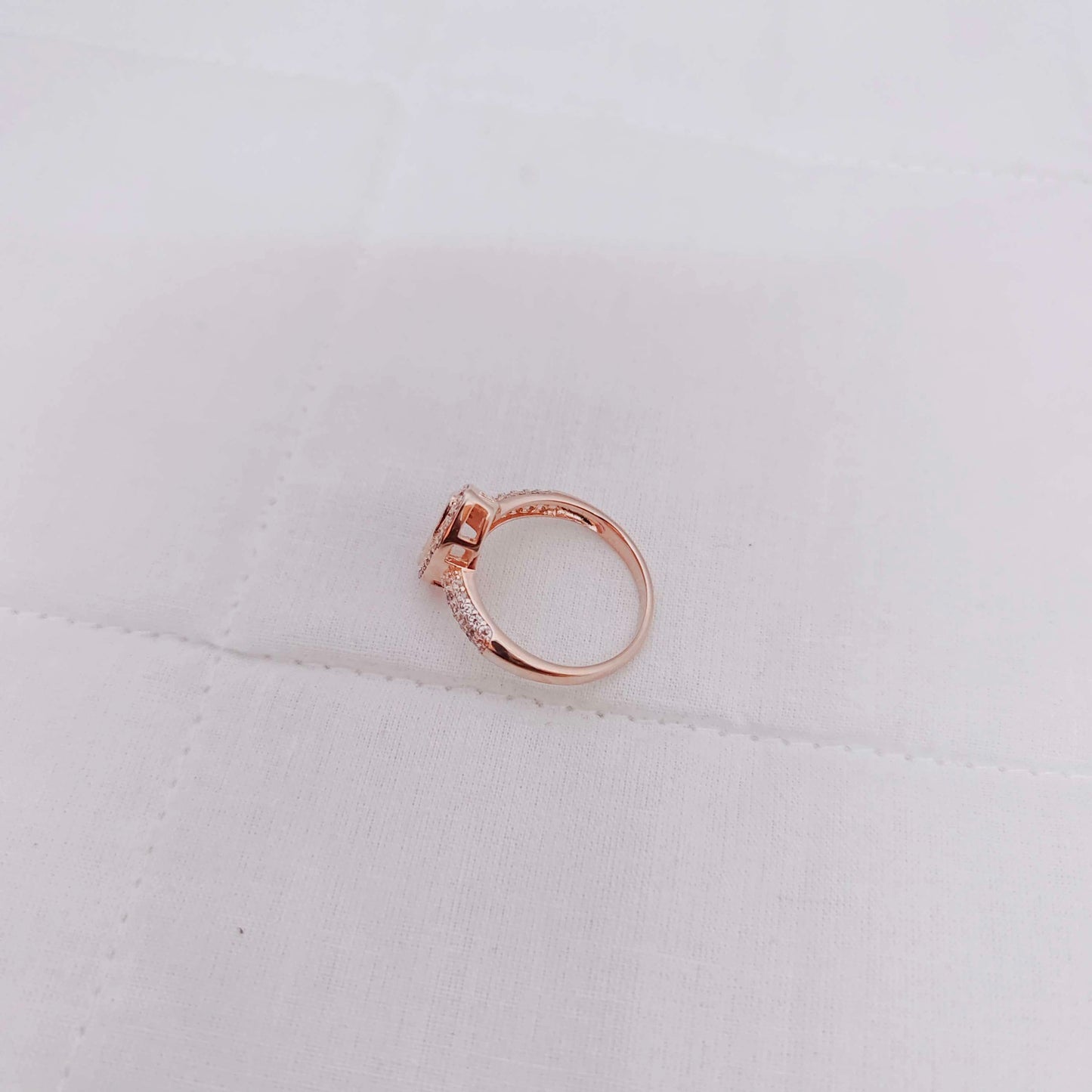 Silver rose gold polish finger Ring design -RCG077