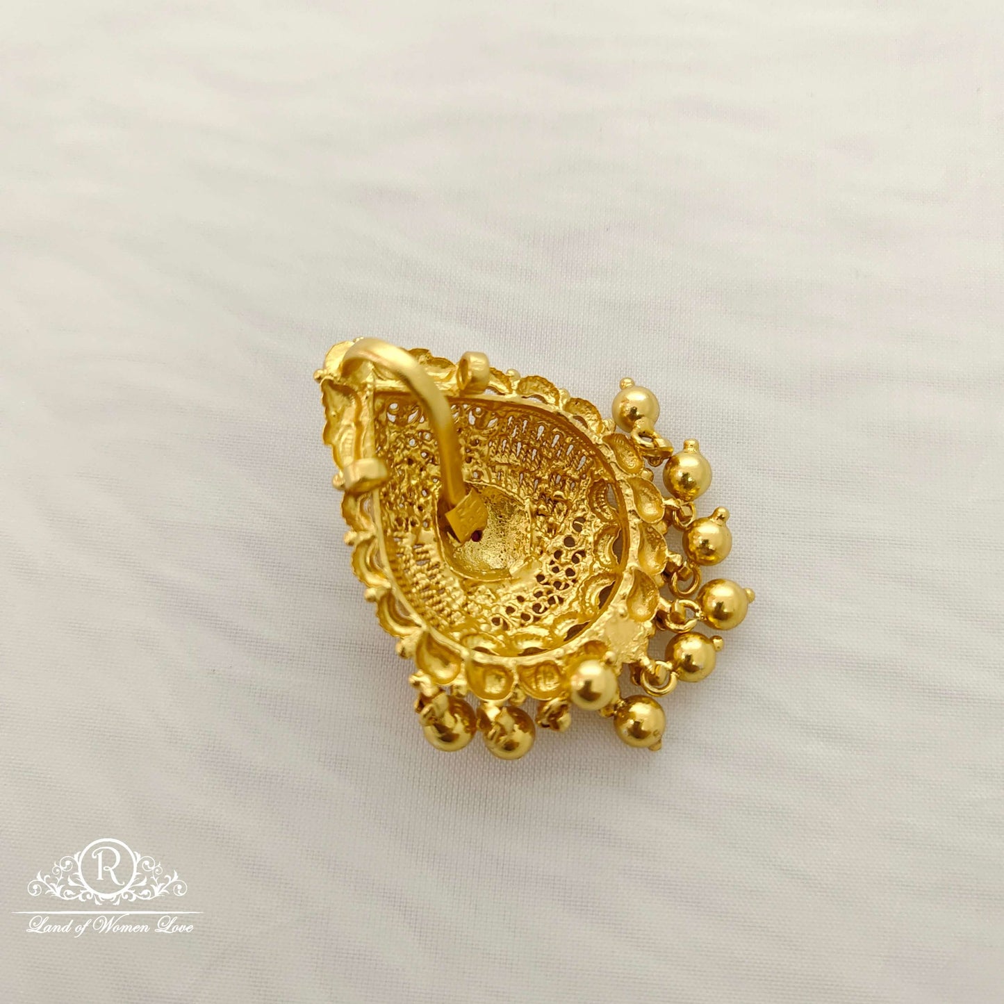 Silver base gold polish pendant -RCC127