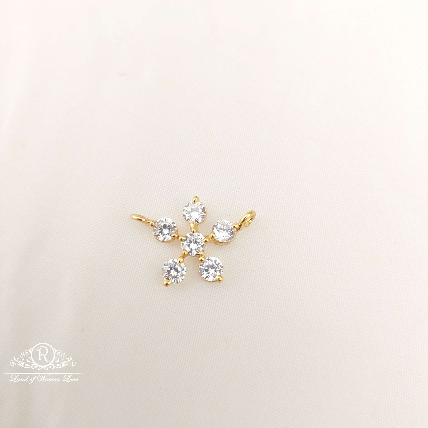 Silver Small Six Stones Locket-JR64