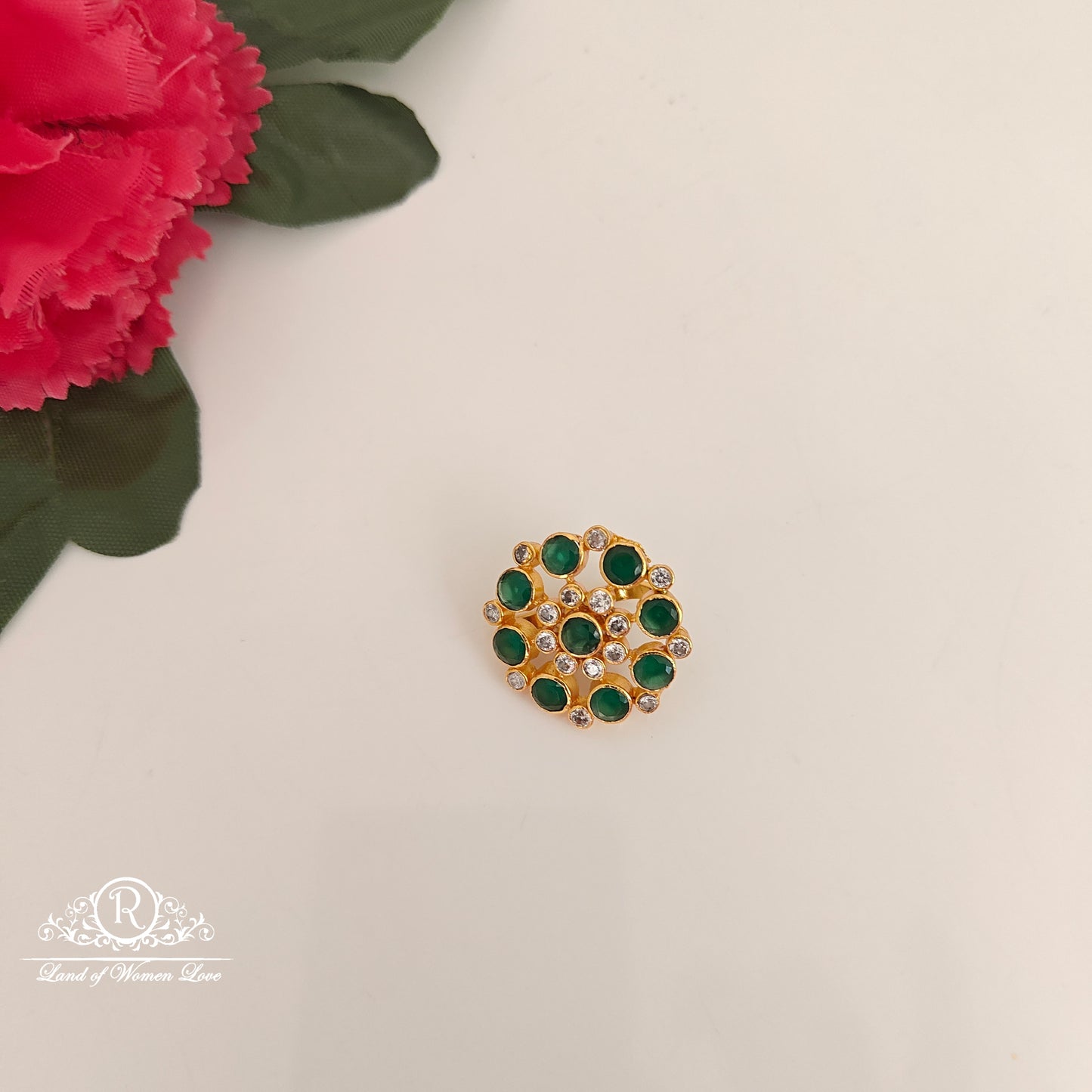 pendant silver green pendant -rcm418 92.5 silver ramala jewelry / ramala collections