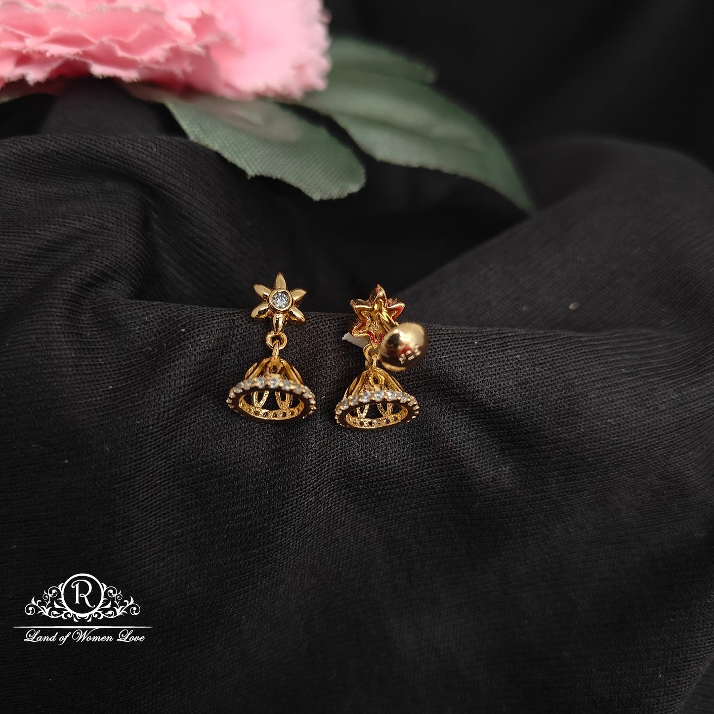 92.5 silver simple and Cute earrings - RCDS0578