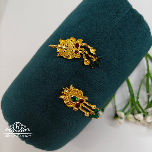 Silver hanging hook model earrings -RCH736