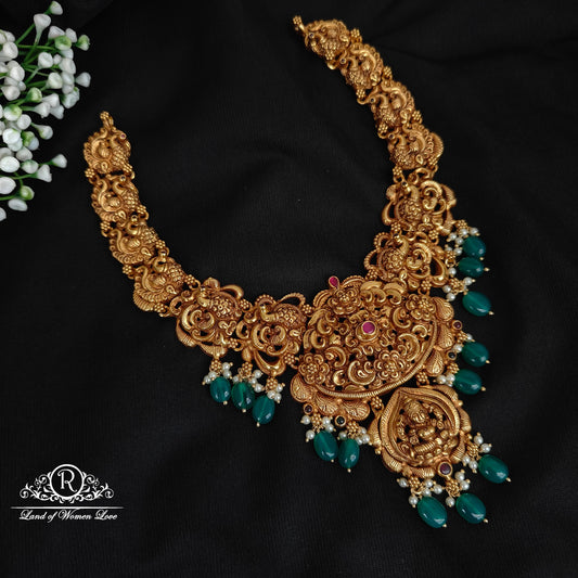 necklace silver peacock design necklace -rcp131 92.5 silver ramala jewelry / ramala collections