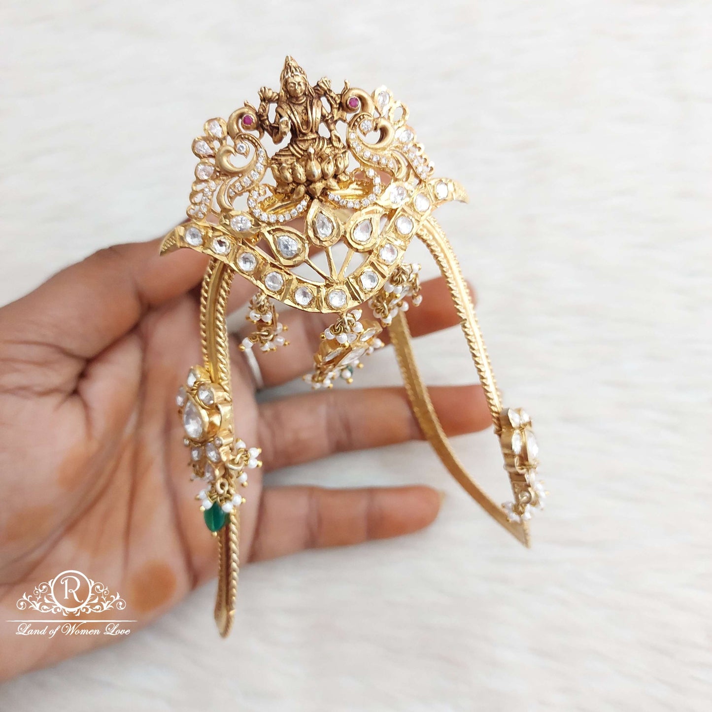 Silver Lakshmi Devi Vanki Designs-S660