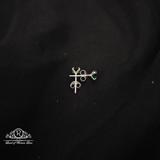 92.5 silver simple and Cute earrings - RCHS50