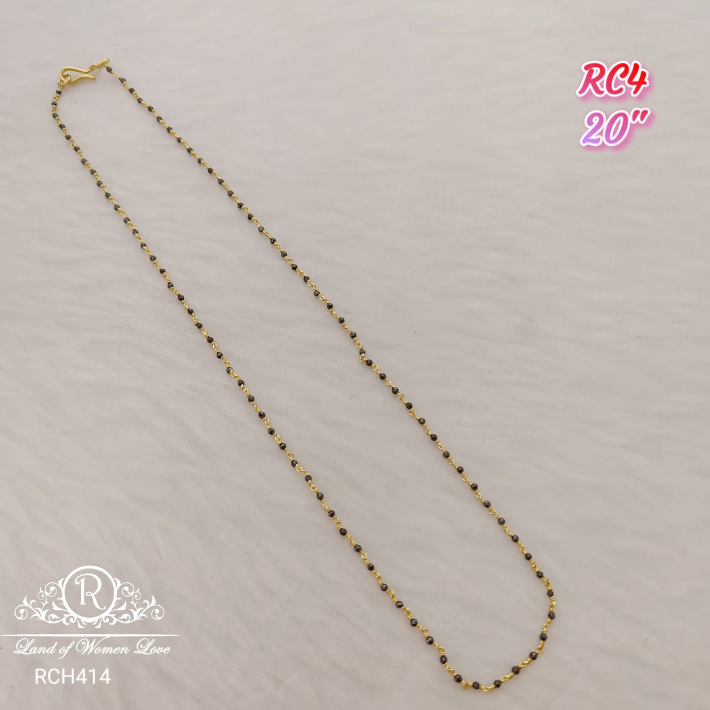 silver semi black beads -rch414 92.5 silver ramala jewelry / ramala collections