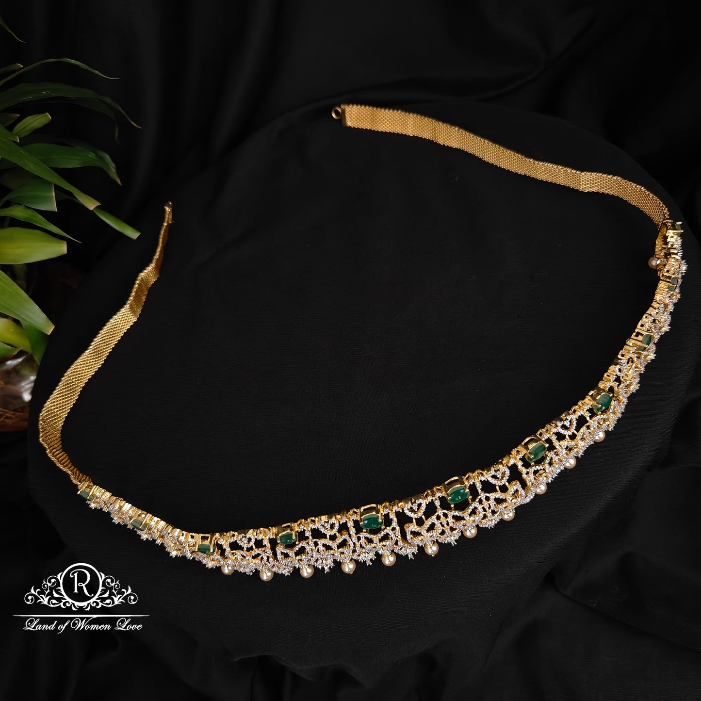 92.5 silver simple and Cute vaddanam - RCM1168