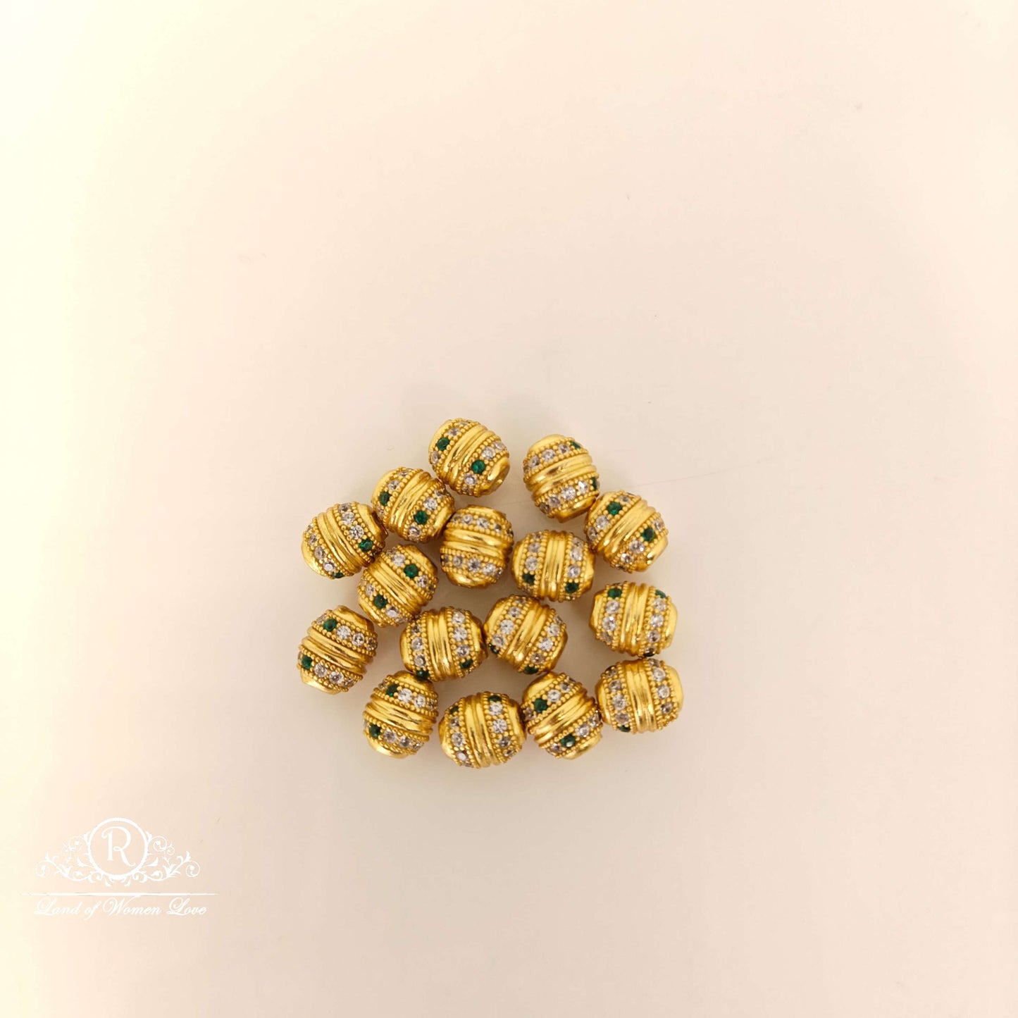 coloured stones gold balls-rc85-70cp116 92.5 silver ramala jewelry / ramala collections