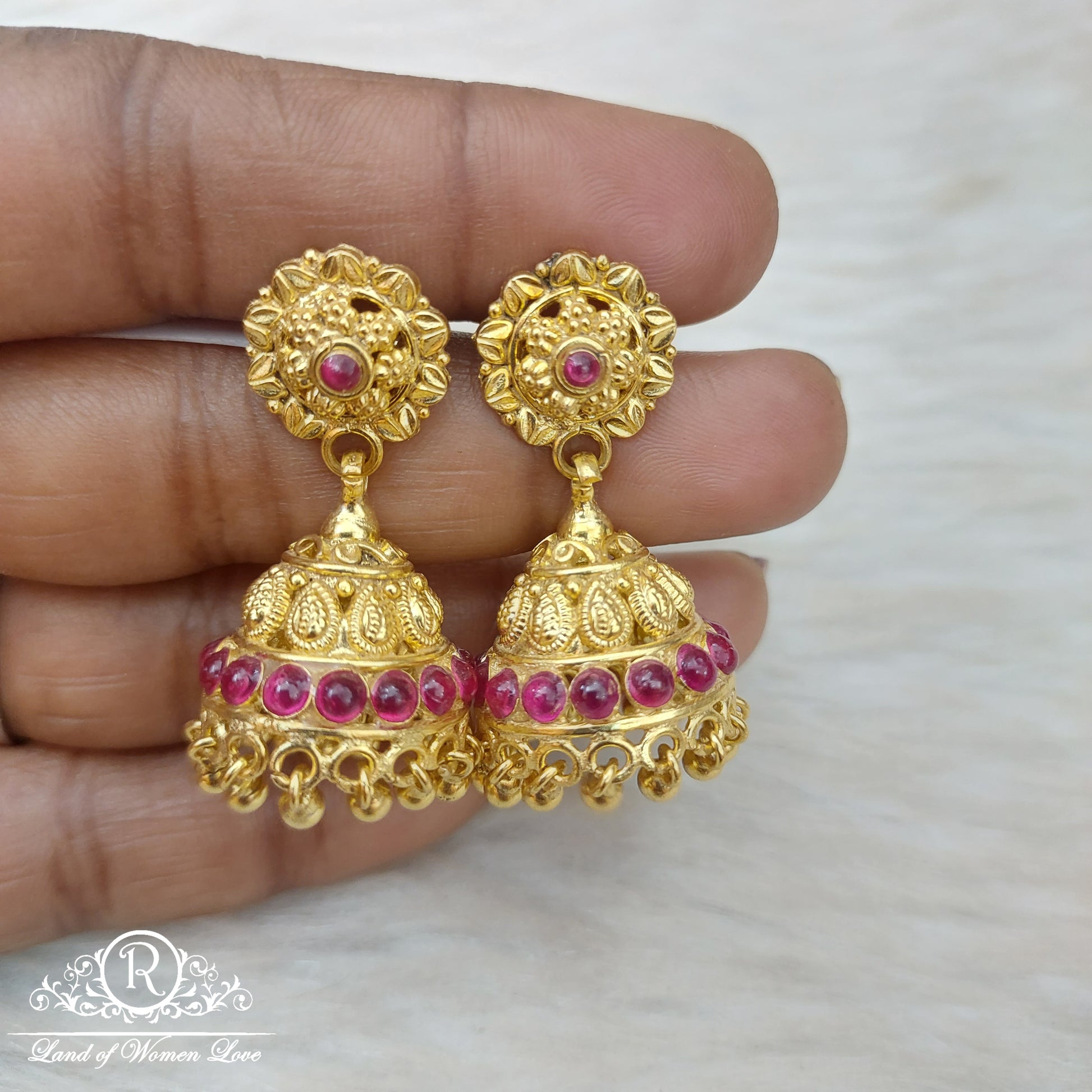jhumka silver earrings-ri67 92.5 silver ramala jewelry / ramala collections