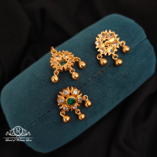 92.5 silver simple and Cute earrings with locket - RCBG080