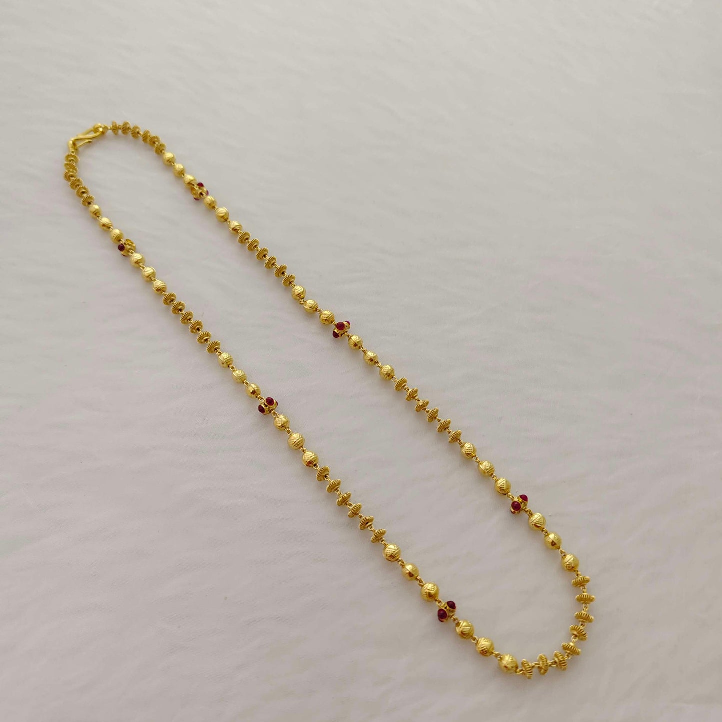 Silver gold balls chain -RCH364