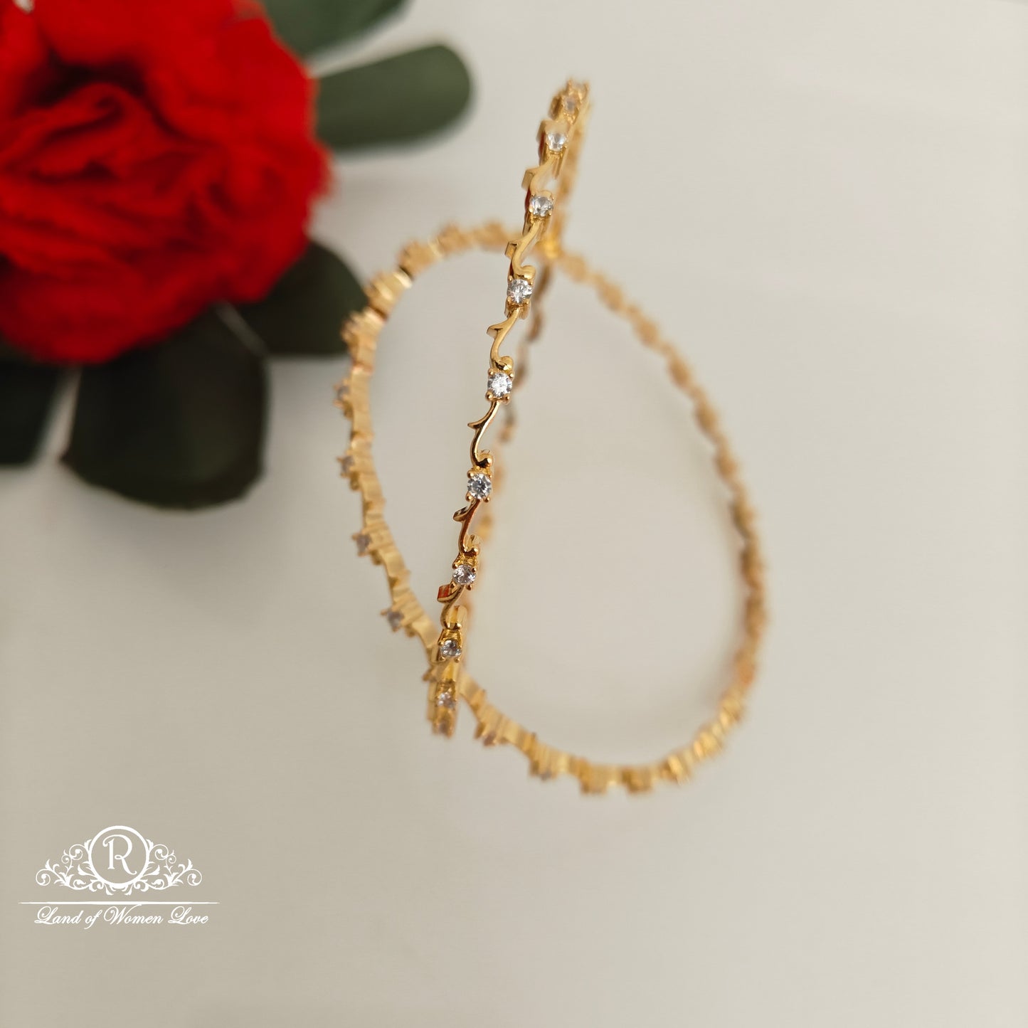 92.5 silver simple and Cute Bangles - RCBG05