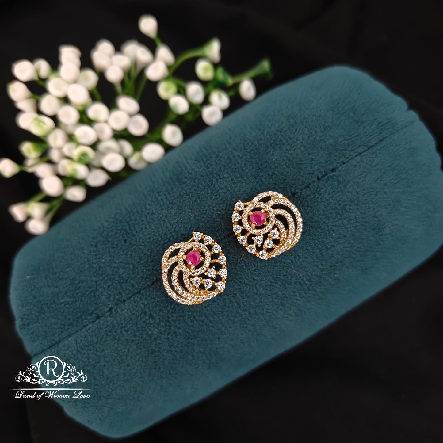 earrings silver simple and cute earrings -rcbg099 92.5 silver ramala jewelry / ramala collections