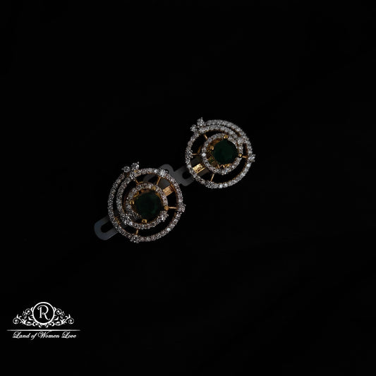 earrings silver cz- stone earrings cz 92.5 silver ramala jewelry / ramala collections