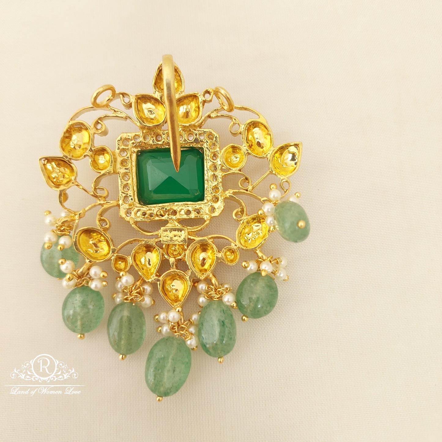 Silver Moissanites Pendant-D007