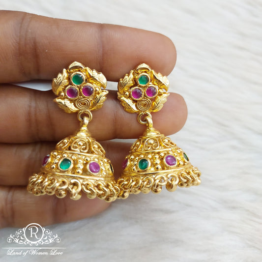 jhumka silver earrings-ri88 92.5 silver ramala jewelry / ramala collections