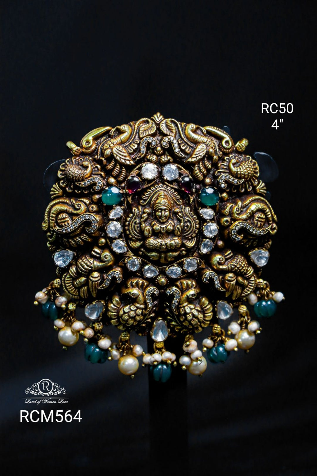 silver cz-gold polish locket design -rcm564 cz 92.5 silver ramala jewelry / ramala collections