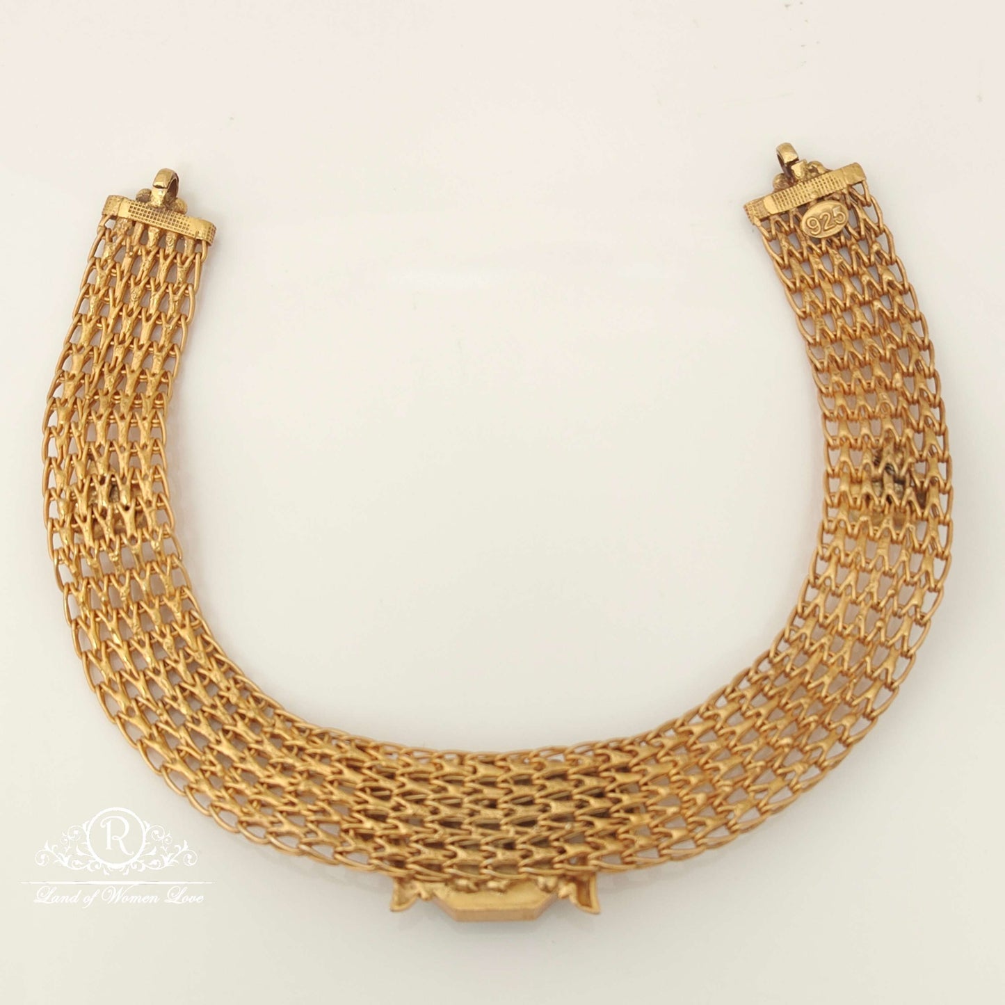 Silver Kundan Model Peacock Design Necklace-RC87-75P52