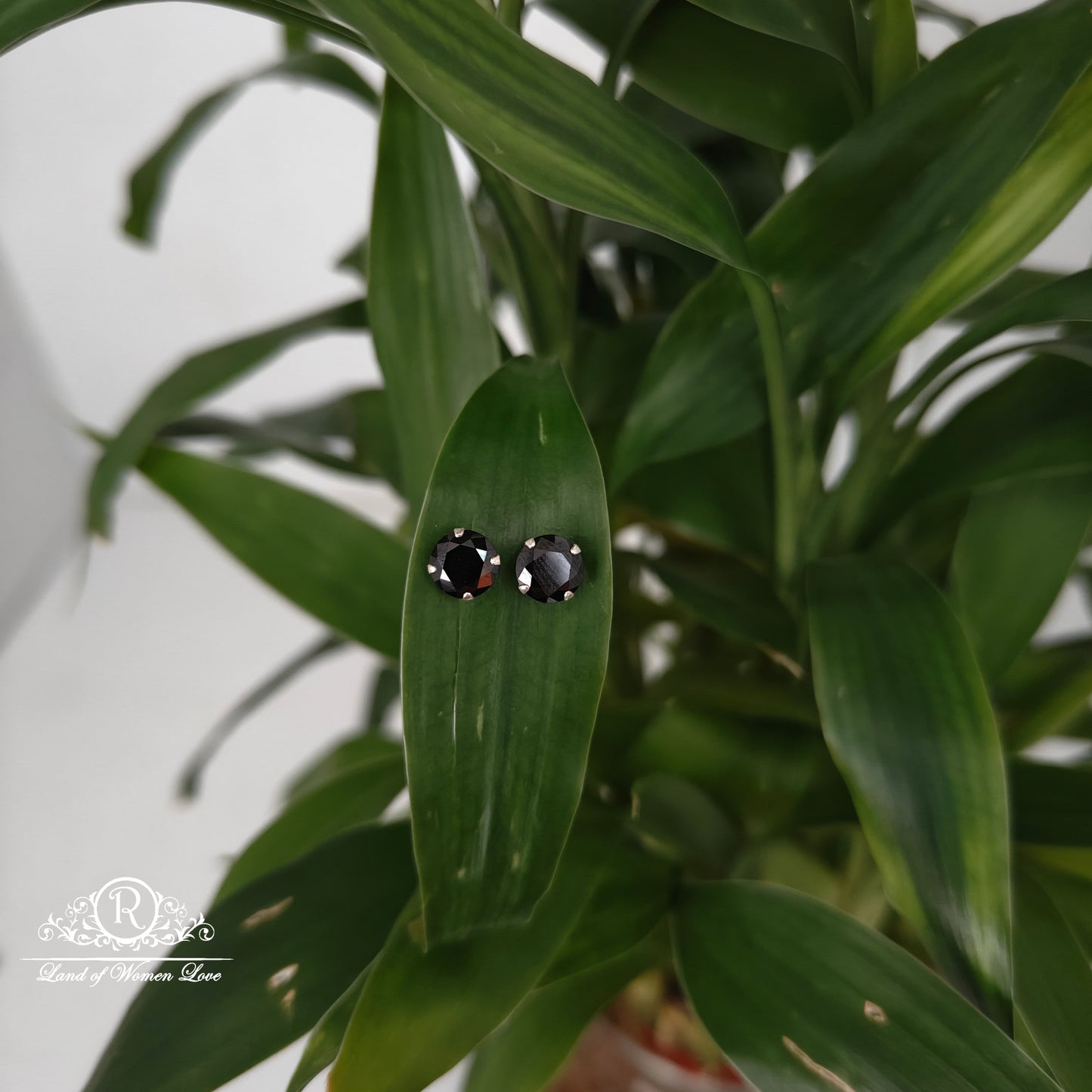 earrings 92.5 silver simple and cute earrings - rchs51-5 92.5 silver ramala jewelry / ramala collections