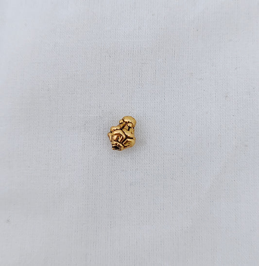 Silver base gold polish gold balls -RCV191