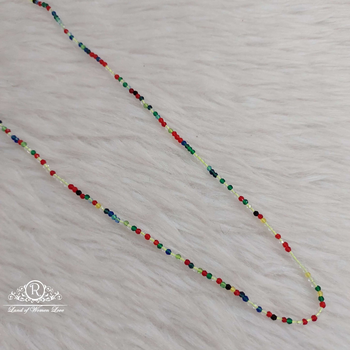 hyder beads 2mm, length 12 inches sa614 92.5 silver ramala jewelry / ramala collections