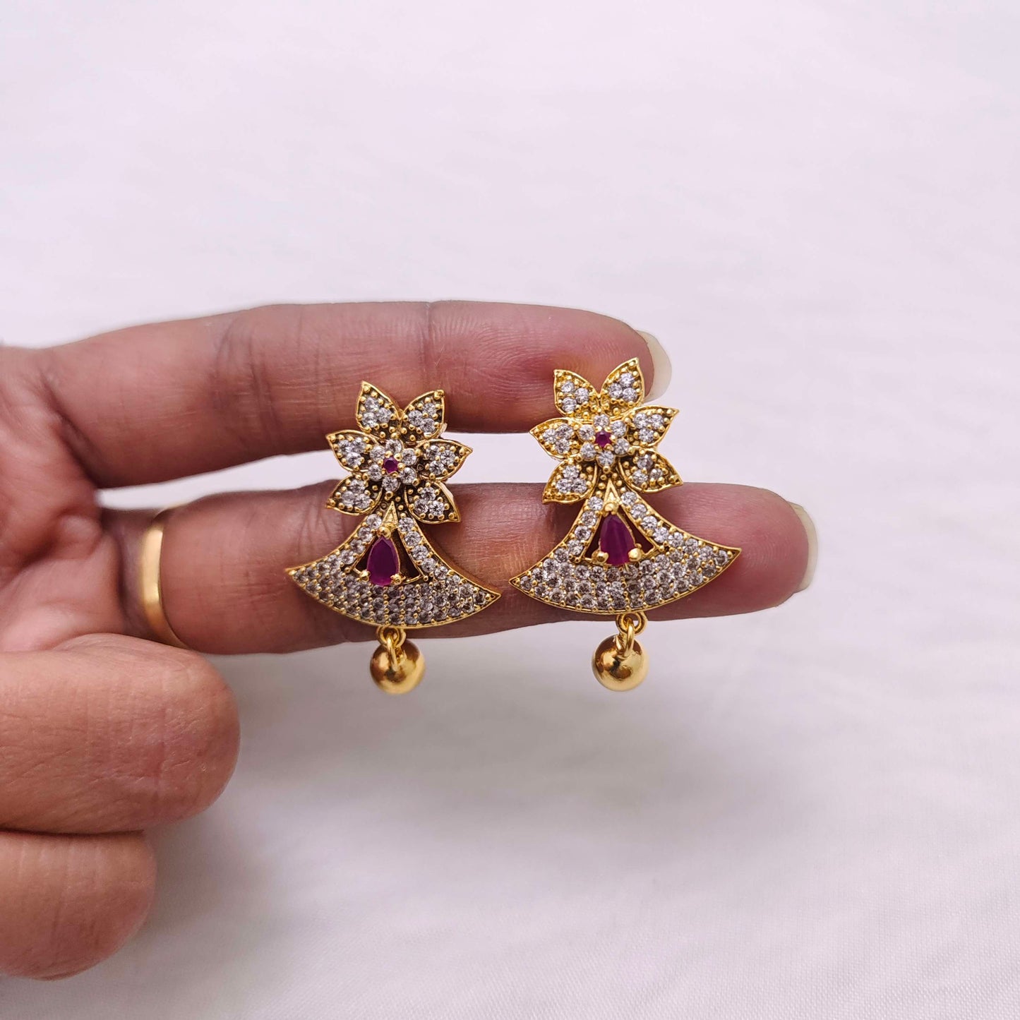 Silver earrings -RCM652