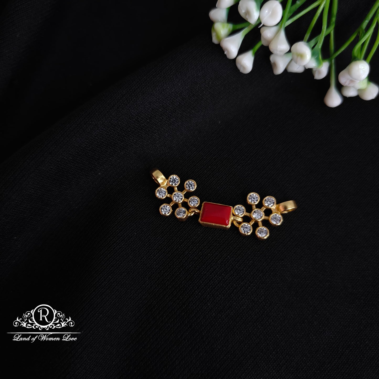 stud silver small mala locket-rcl40 coral 92.5 silver ramala jewelry / ramala collections