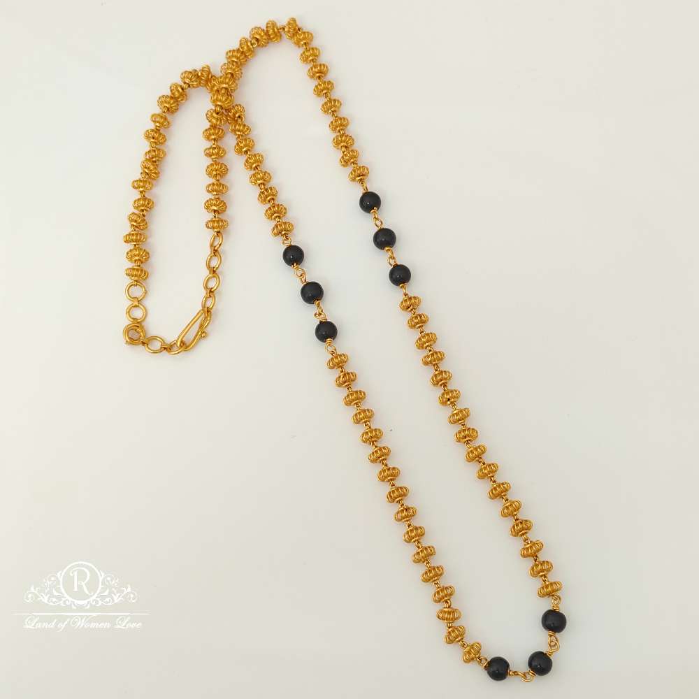 chain silver gold balls design chain-rcjr649 92.5 silver ramala jewelry / ramala collections