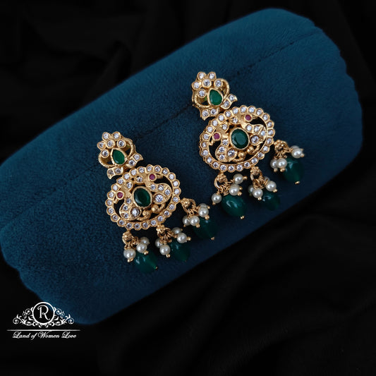 earrings 92.5 silver simple and cute earrings with hangings -rcm367 92.5 silver ramala jewelry / ramala collections