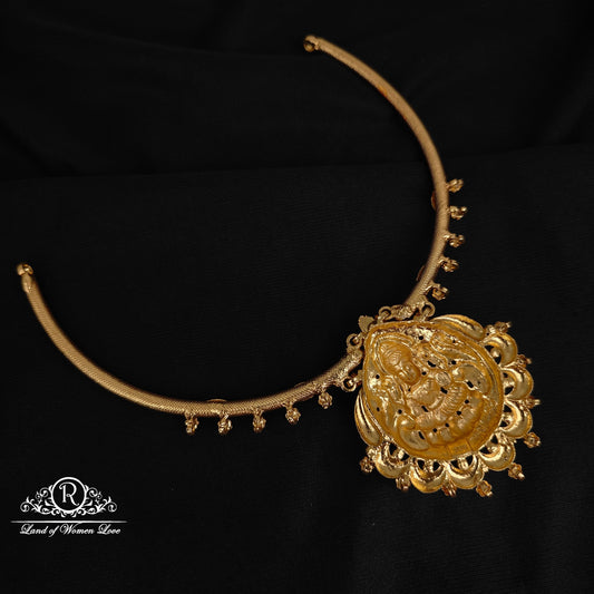 92.5 silver simple and Cute Lakshmi Devi  design nakshi kante -RCM171