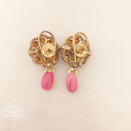 Silver Victoria Moissanite Stones Earrings-D033