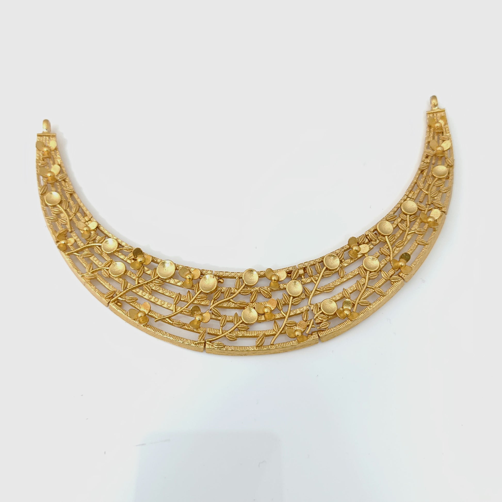 earrings silver base gold polish leaf design necklace-rct198 92.5 silver ramala jewelry / ramala collections