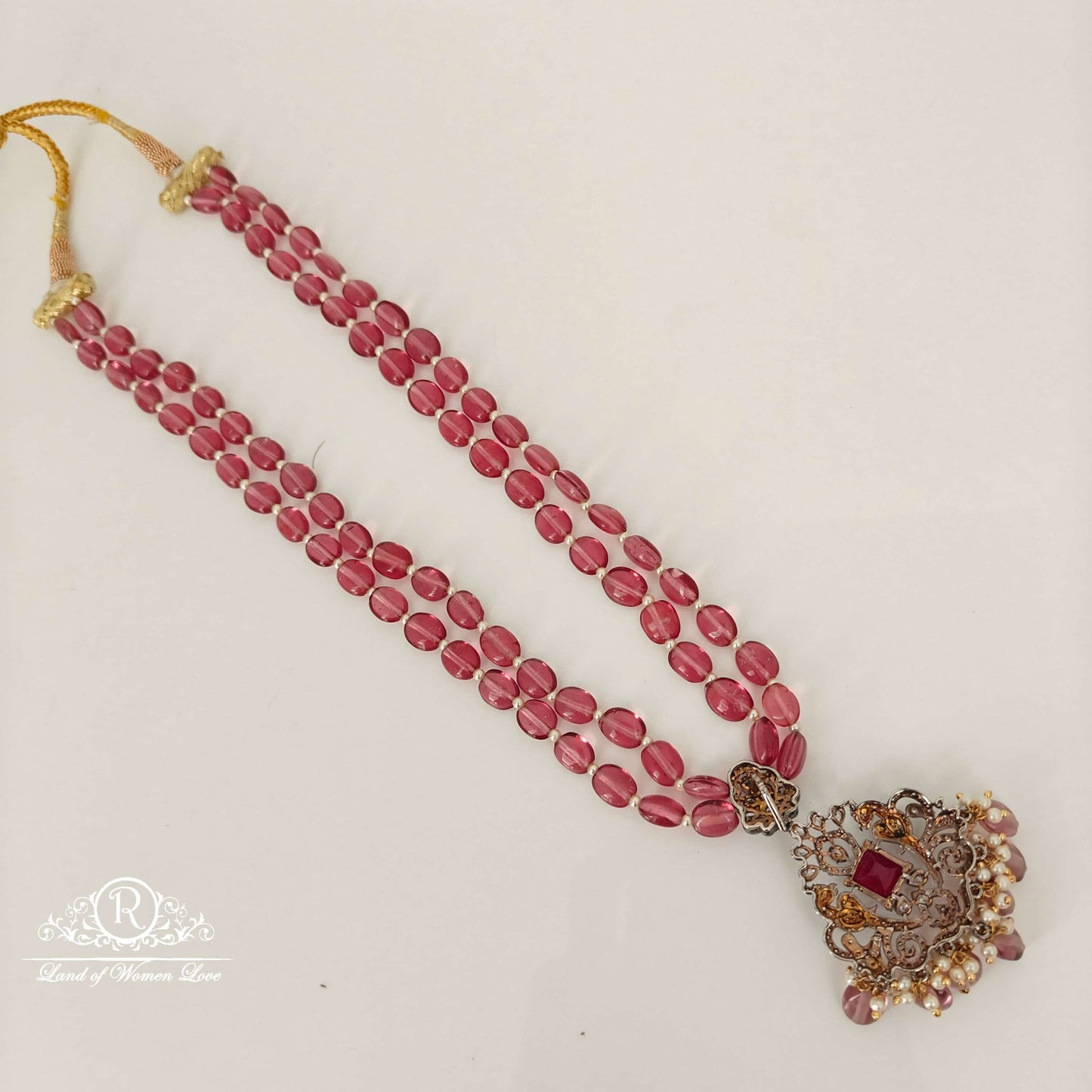 Pink Beads Mala-RCH614