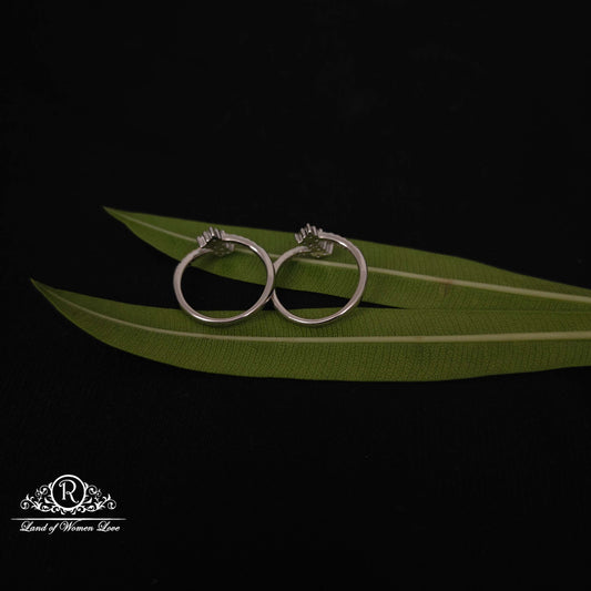 Rose gold Silver Toe Rings-RCT318