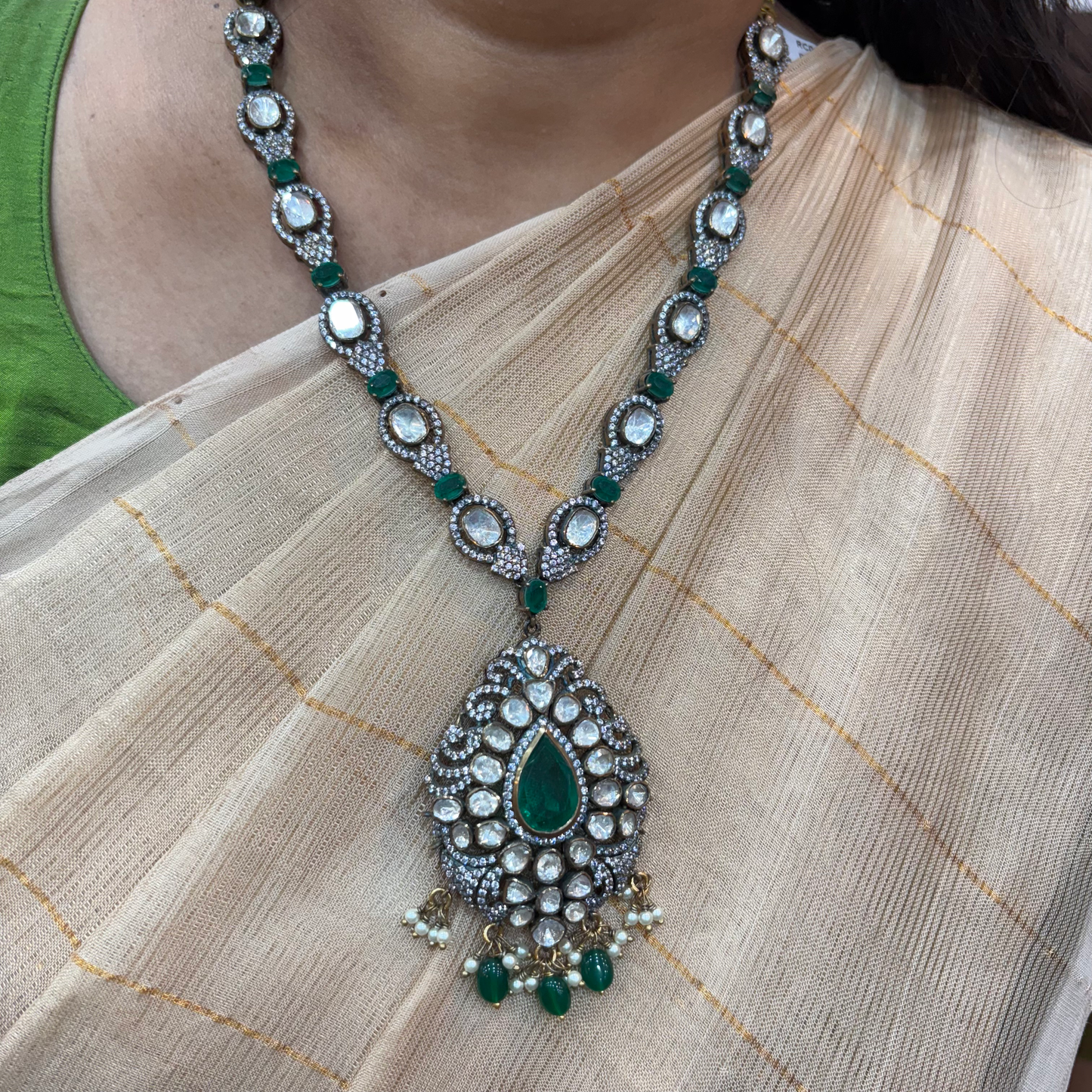 92.5 silver simple and Cute necklace with earrings set -RCMJ588RCZ-33