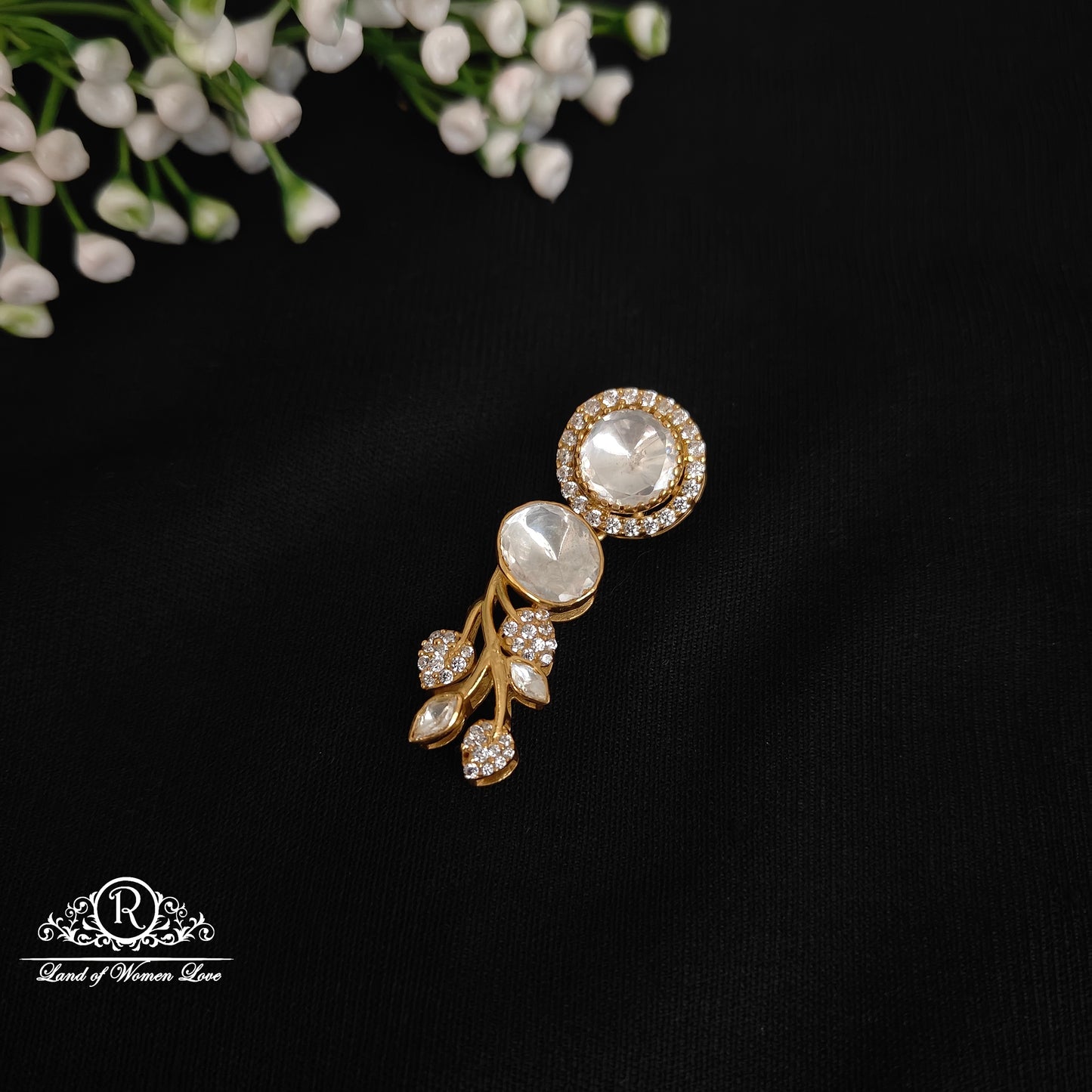 pendant silver moissanite pendant -rcnj009 moissanite 92.5 silver ramala jewelry / ramala collections