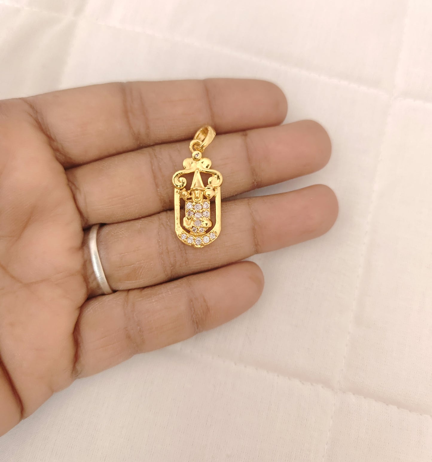 Silver God Venkateswara Swamy Small Locket-RCH164