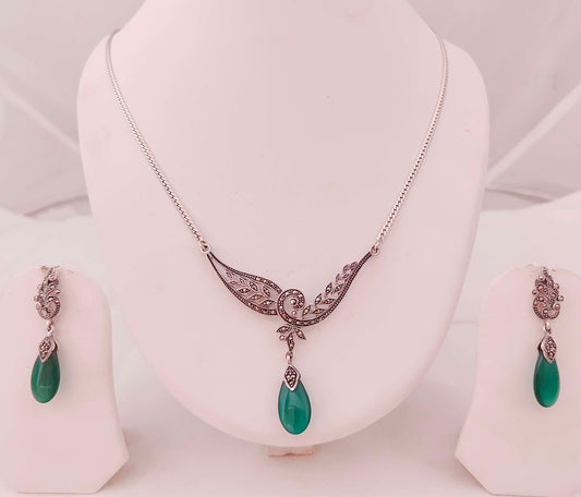 necklace silver necklace beautiful design -rcg059 92.5 silver ramala jewelry / ramala collections