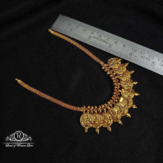 92.5 Silver kasu Necklace with Ruby-RCJR760