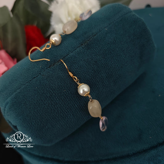 92.5 silver simple and Cute hangings with beads-RCHK0173